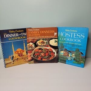 Betty Crocker Cookbook Lot of 3 Hard Cover Spiral Bound Vintage 60s 70s